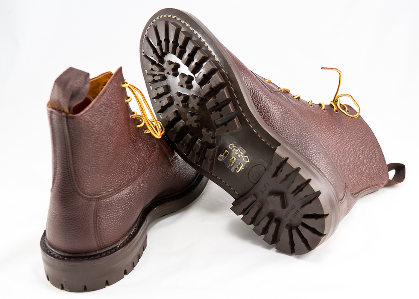 Men's Tricker's Brown Zug Grain Grassmere Boot With Commando Sole 