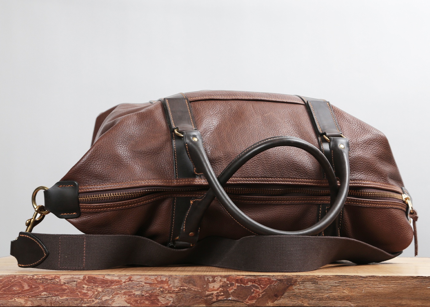 BRADY LEATHER CAPTAIN'S HOLDALL nyc