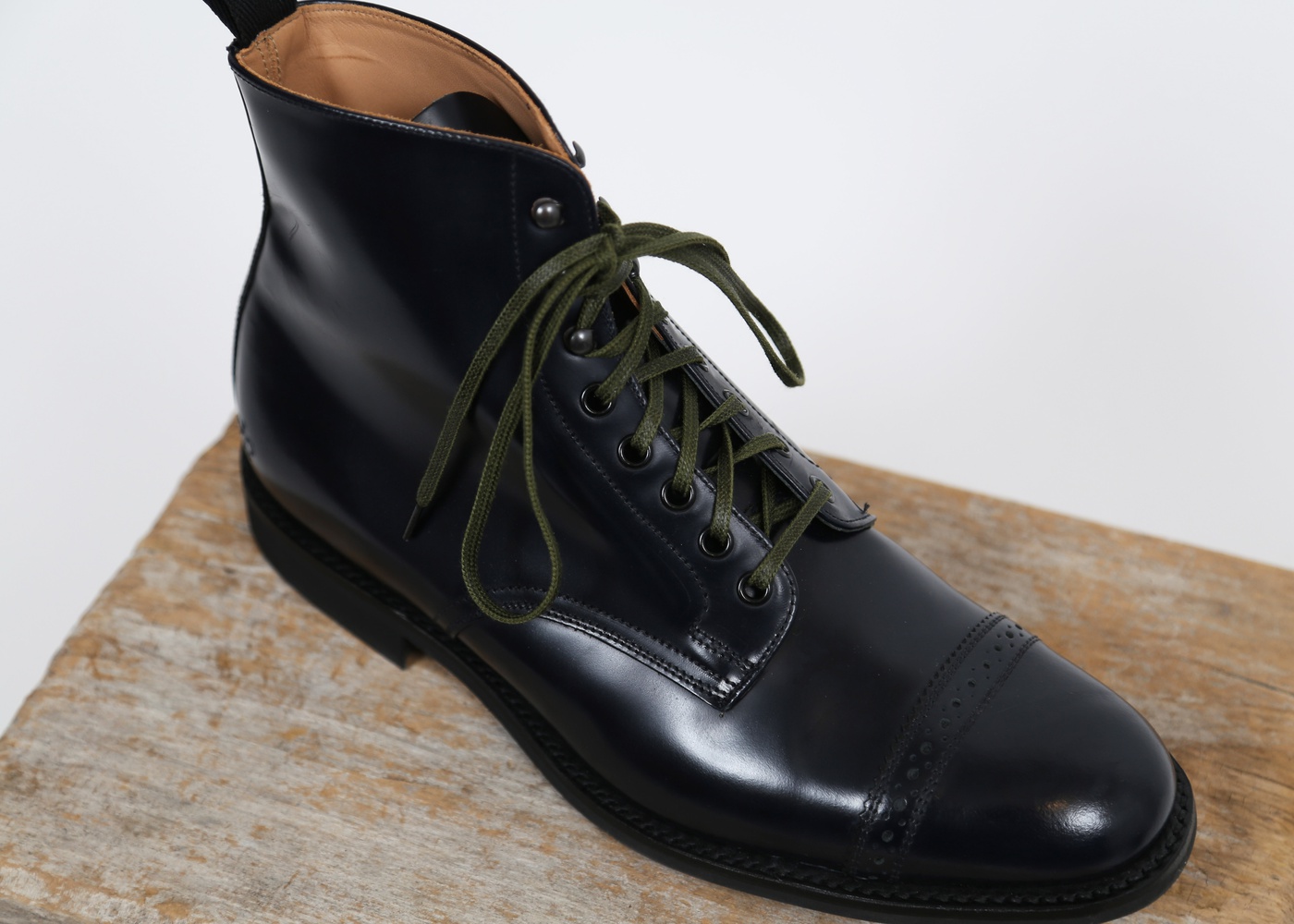 Sanders Military Punched Toe-cap Derby Boot's nyc