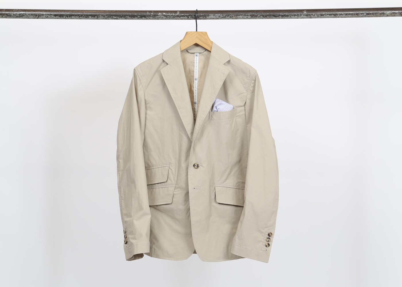 Grahame Fowler Khaki Weekend Travel Suit Jacket  nyc