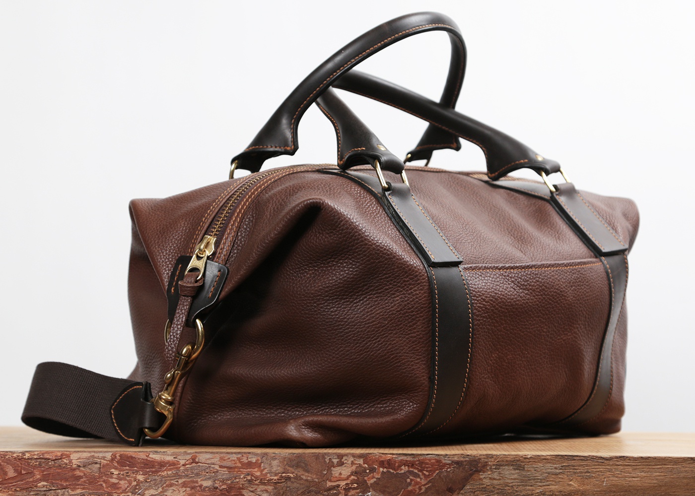 BRADY LEATHER CAPTAIN'S HOLDALL nyc